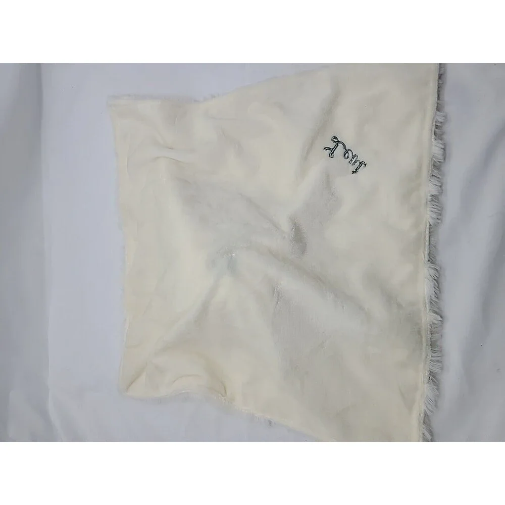 Elegant Baby White Lamb Lovey Security Blanket Replacement 10" X 10" Leui - Picture 15 of 16